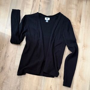 Old Navy Black Open-Front Cardigan